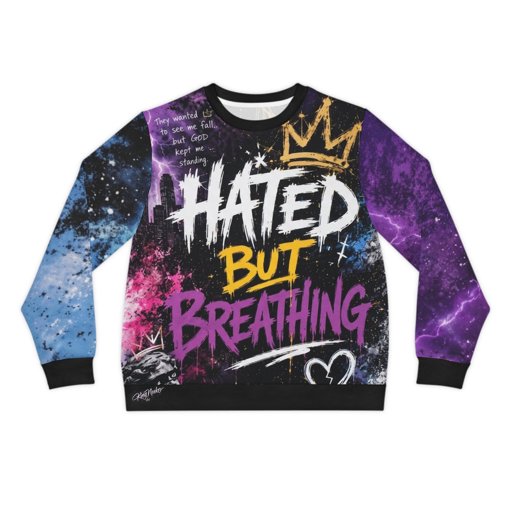 Hated But Breathing Lightweight Sweatshirt — Bold Graffiti Streetwear