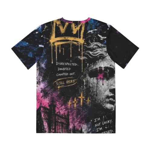 Hated But Breathing Graphic Tee | Graffiti Statue Street Art Shirt